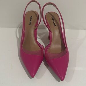 Abound pink slingback heel